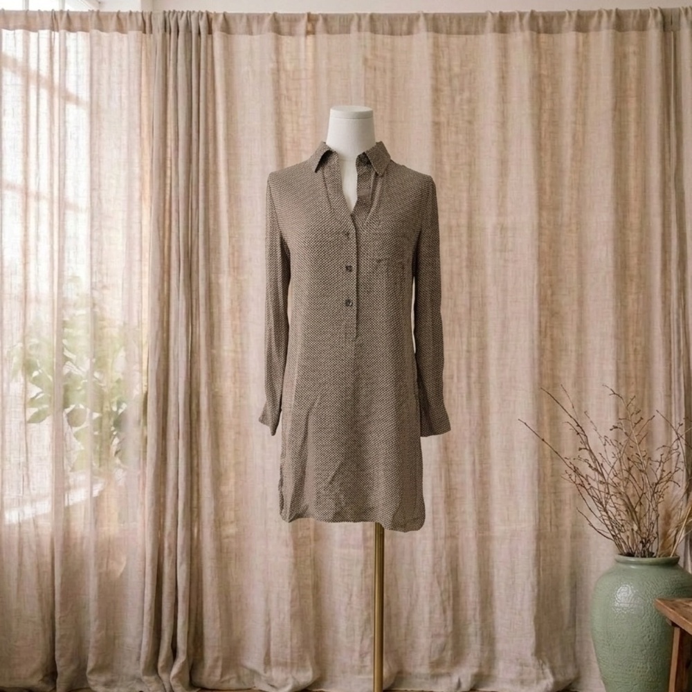 Theory Silk Shirt Dress